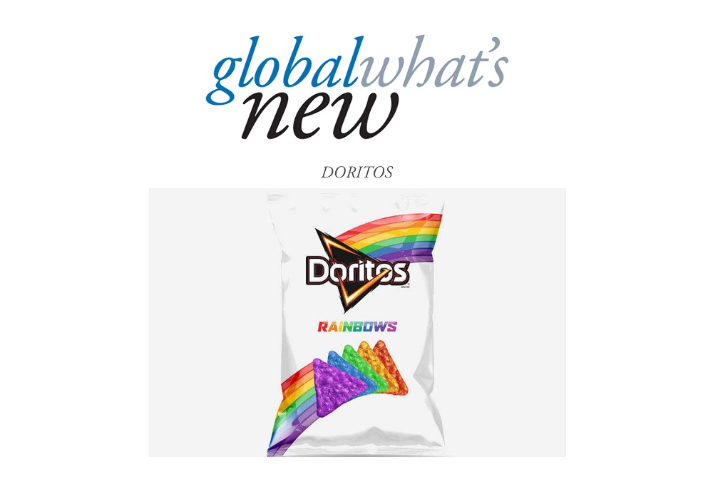 Rainbow coloured Dorito Chips