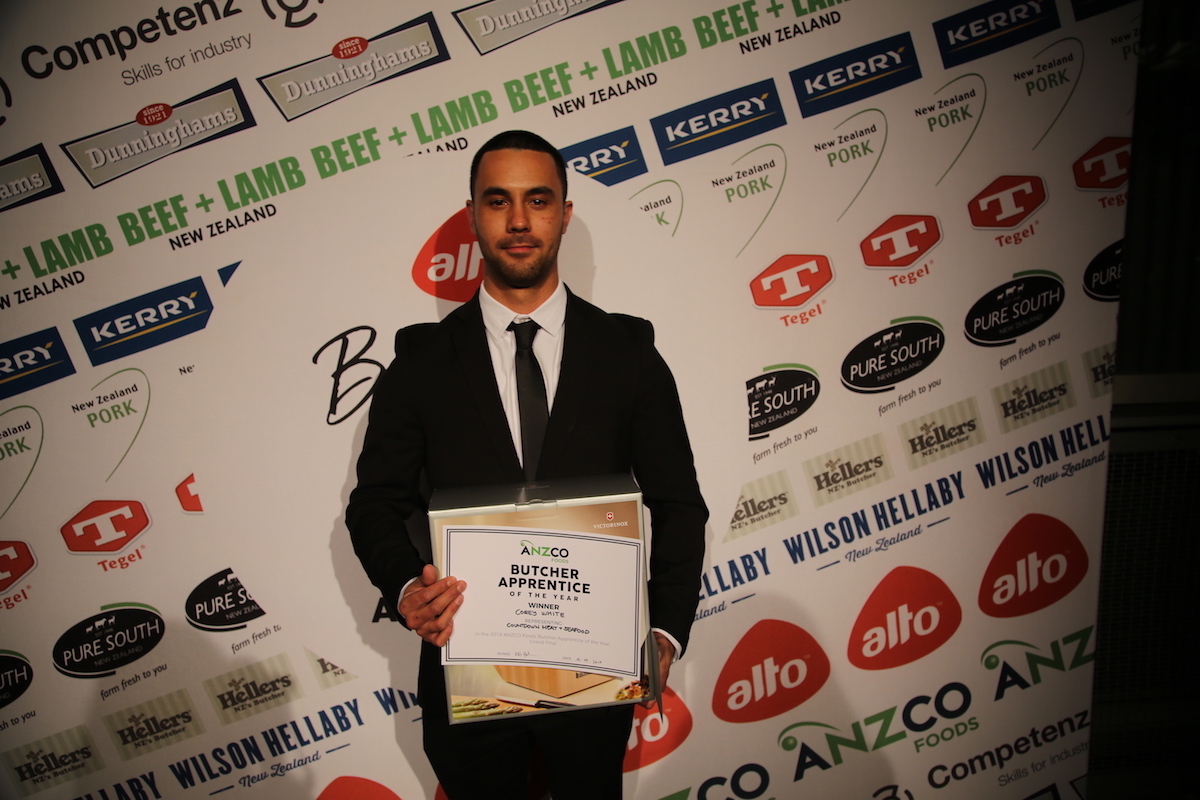 Corey White wins ANZCO Foods Butcher Apprentice of the Year