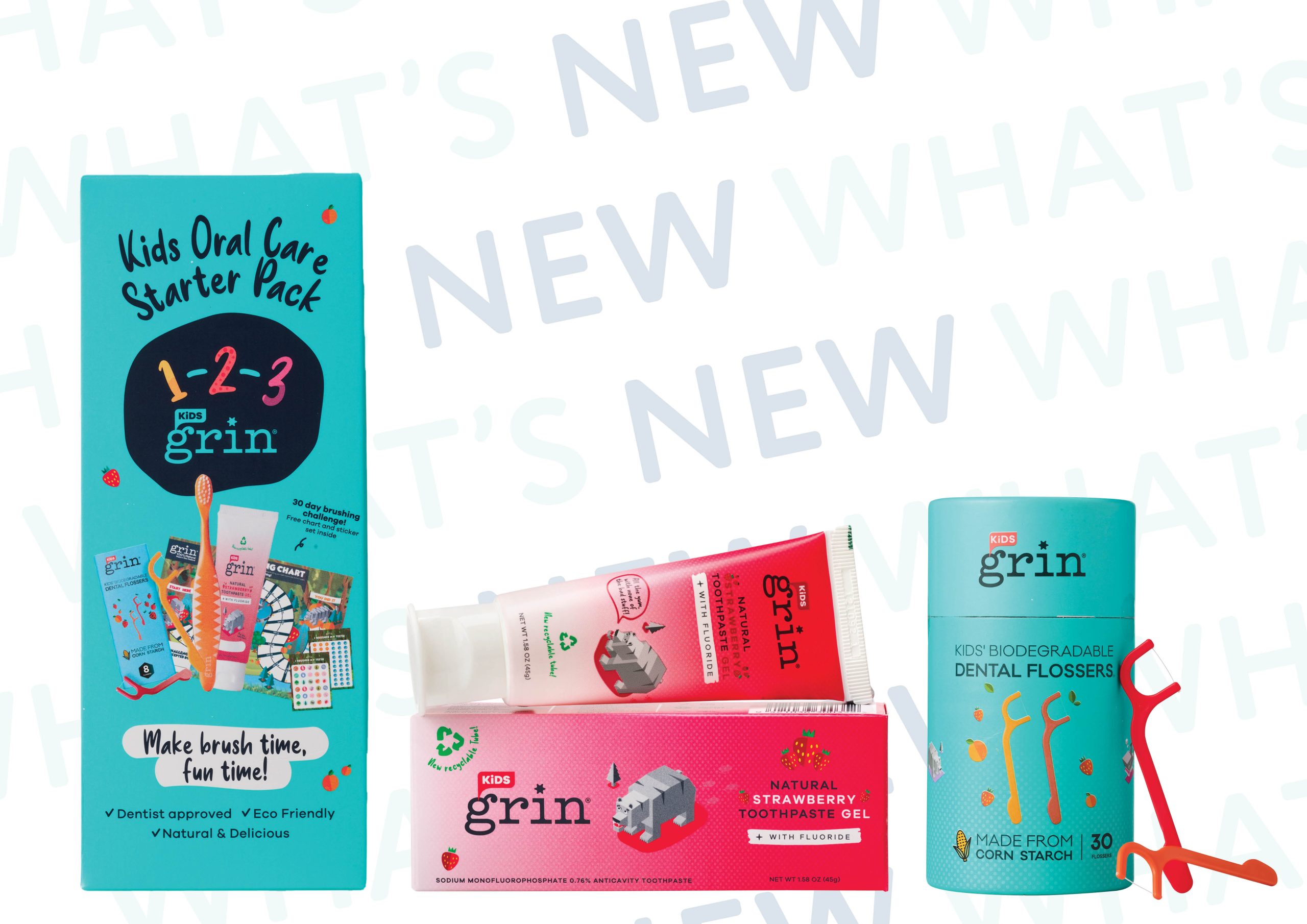 Three new products from Grin Kids Oral Health Care