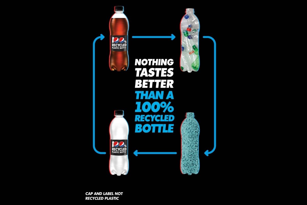 PepsiCo Release new 100% recycled plastic bottles