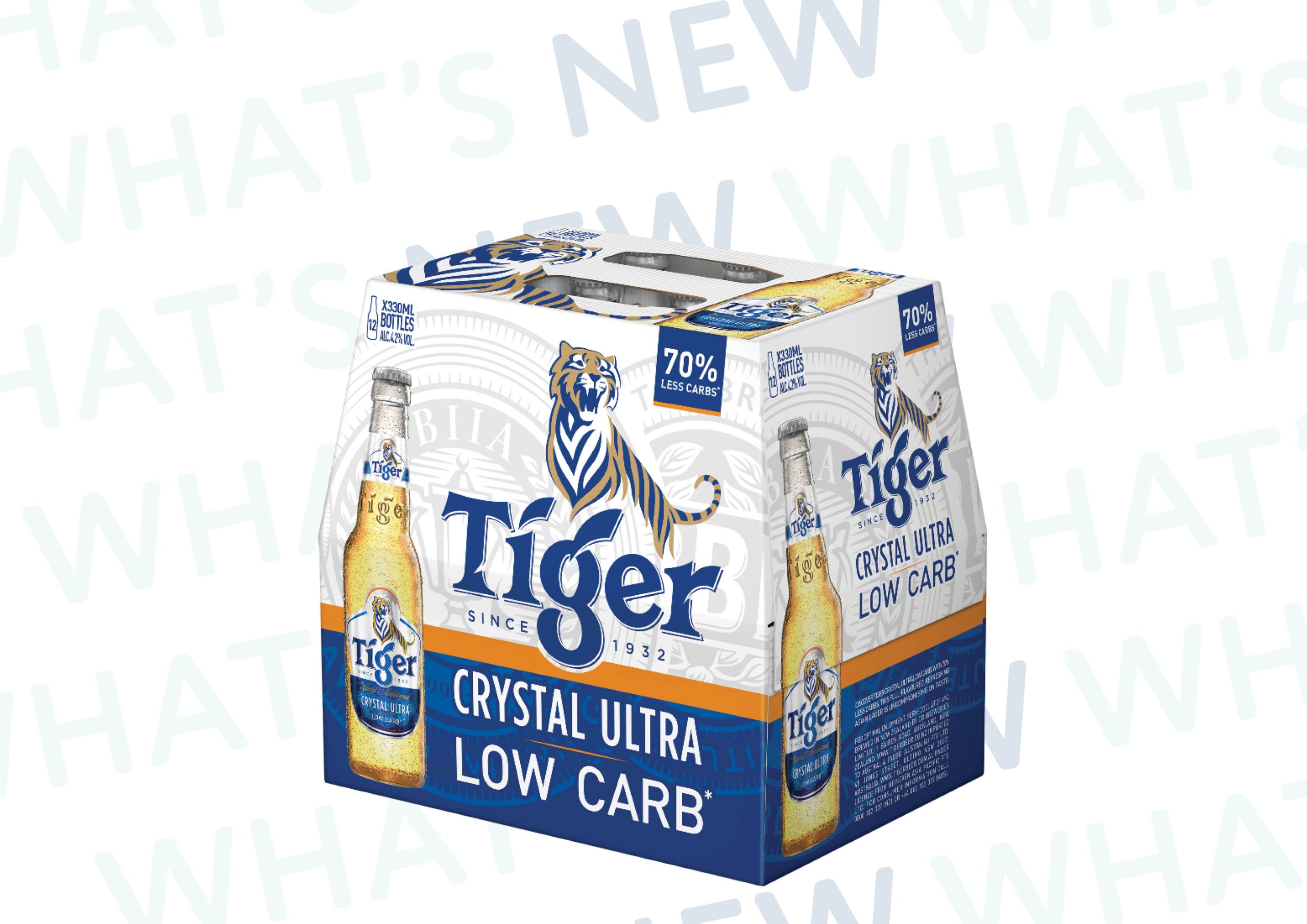 New Tiger Crystal Ultra Low Carb Beer